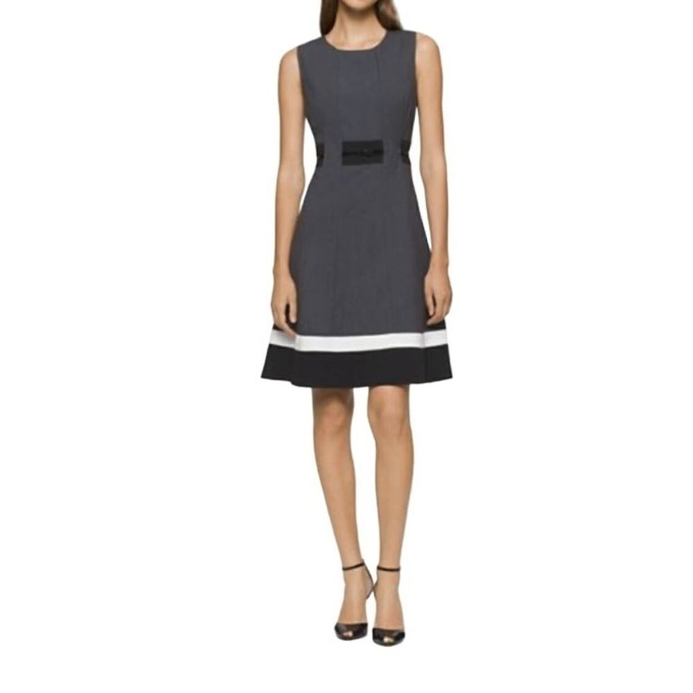 NWOT Calvin Klein Colorblock Dress